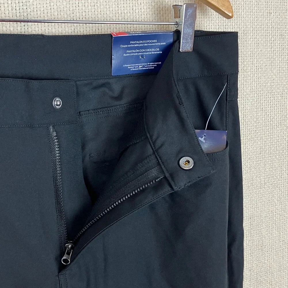 Reebok 5-Pocket 34x32 Voyager Black Golf Pants Men's NWT